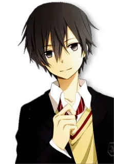 😊 anime, boy, school uniform, character, manga telegram sticker