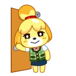👈 Isabelle Animal Crossing animal crossing, isabelle, video game, kartun, imut whatsapp sticker
