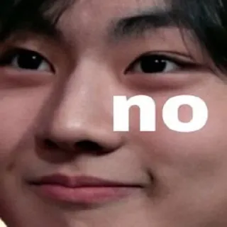 😠 no Non, Rejet, Désaccord, Mécontentement whatsapp sticker