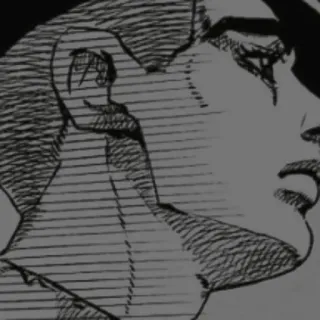 🏹 anime, manga, portrait, monochrome telegram sticker