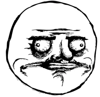 😊 Мем, Rage face, Интернет-мем, Смешно, Юмор telegram sticker