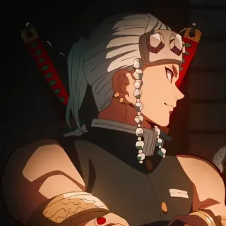 🙂 Tengen Uzui Demon Slayer Tengen Uzui, Demon Slayer, Anime, Karakter telegram sticker