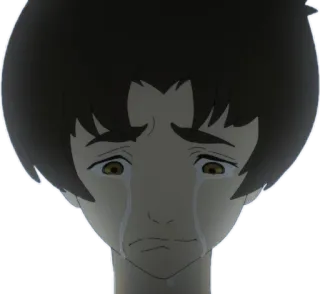 😢 anime, crying, sad, tears telegram sticker