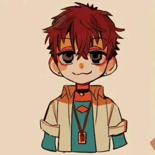🧨 Akane Aoi Toilet-bound Hanako-kun Аниме, Персонаж, Мужской, Милый, Аканэ Аой, Туалетный мальчик Ханако whatsapp sticker