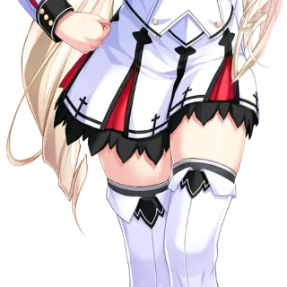 👙 anime, legs, thighs, socks, uniform, shorts whatsapp sticker