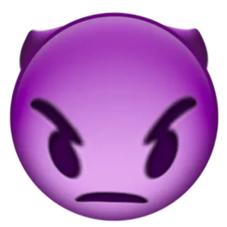👿 Angry Devil Emoji whatsapp sticker