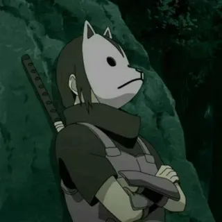 🎴 ANBU Naruto Anime, Ninja, Masque, Personnage, Série TV, Personnage animé, ANBU telegram sticker