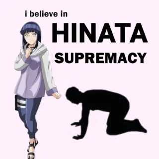 🙇 Hinata Hyuga Naruto i believe in HINATA SUPREMACY Аниме, Манга, Хината, Наруто, Превосходство, Персонаж, Фанарт telegram sticker