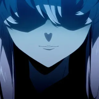 💈 Anime, Fille, Visage, Ombre, Portrait whatsapp sticker