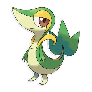 🍃 Snivy Pokemon grass, pokemon, anime, serpentine telegram sticker