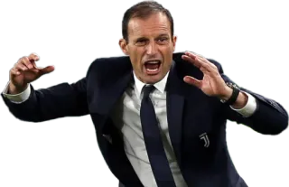🗣 soccer, coach, allegri, football, juventus telegram sticker