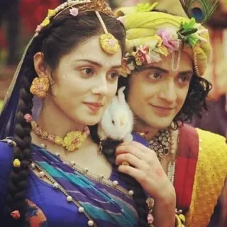 🙈 Radha Krishna Radha, Krishna, Indian deities, Hinduism, spiritual, couple, divine telegram sticker
