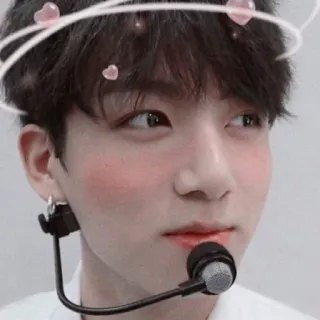 🌺 Jungkook kpop, cantor, bts, fofo, coração, ídolo, pessoa telegram sticker
