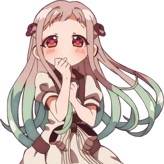 😍 Nene Yashiro Toilet-bound Hanako-kun Anime, Mädchen, Süß, Nene Yashiro, Toiletten-Hanako whatsapp sticker