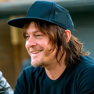 😄 Norman Reedus attore, celebrità, ritratto, uomo, tv telegram sticker