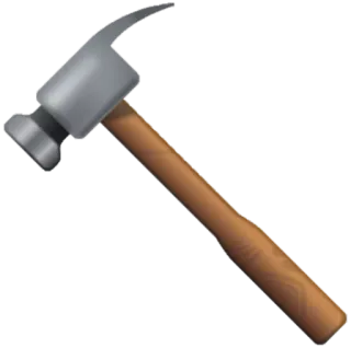 🔨 hammer, tool, construction, hardware telegram sticker
