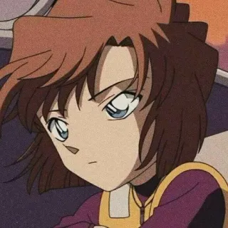 😔 Anime, Dziewczyna, Portret, Postać, Słodkie telegram sticker