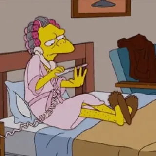 🌿 Moe Szyslak The Simpsons Moe, Simpsons, cartoon, character, funny telegram sticker