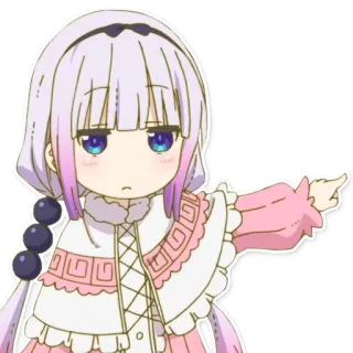 👉 Kanna Kamui Miss Kobayashi's Dragon Maid Anime, Kanna, Dragão, Fofo, Miss Kobayashi's Dragon Maid telegram sticker