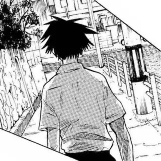 😔 Anime, Manga, Đường phố, Tuổi teen, Nhìn từ sau telegram sticker