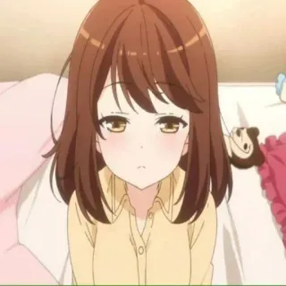 💜 アニメ, 女の子, 可愛い, 漫画, マンガ, 寝室 telegram sticker