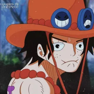 🔥 Portgas D. Ace One Piece Couples By: One Piece Anime, One Piece, Portgas D. Ace, Charakter, Aufkleber, Cartoon telegram sticker