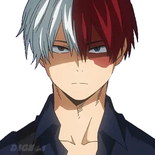 😶 Shoto Todoroki My Hero Academia DIGEST Anime, Charakter, Todoroki, Shoto, My Hero Academia telegram sticker