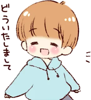 Sticker of a boy and a girl :: @line_stickers telegram stickers