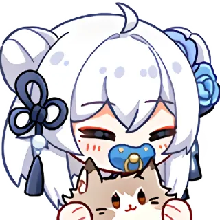 🍼 Anime, Bébé, Chat, Chibi, Mignon, Kawaii telegram sticker