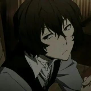 😒 Osamu Dazai Bungou Stray Dogs Anime, Detective, Manga, Bungou Stray Dogs, Osamu Dazai whatsapp sticker