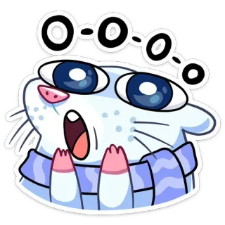 🔹 Cartone animato, Sticker, Kawaii, Carino, Animale, Divertente telegram sticker