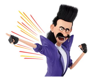 👈 El Macho Despicable Me El Macho, Despicable Me, cartoon, villain, character telegram sticker