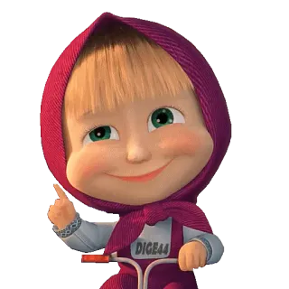 🙂 Masha Masha and the Bear DIGE44 Dibujos animados, Animación, Personaje, Masha y el Oso, dige44 telegram sticker