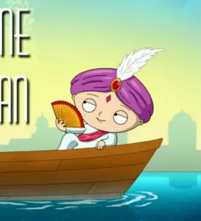 🧸 Stewie Griffin Family Guy cartoon, stewie griffin, family guy, indian, fan, boat telegram sticker