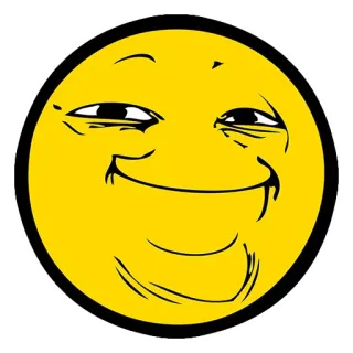 🙂 Emoji, Twarz, Zadowolony, Meme, Internet, Wyraz whatsapp sticker