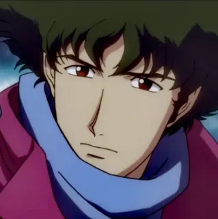 🚀 Spike Spiegel Cowboy Bebop 애니메이션, 스파이크 스피겔, 카우보이 비밥, 만화 캐릭터 whatsapp sticker
