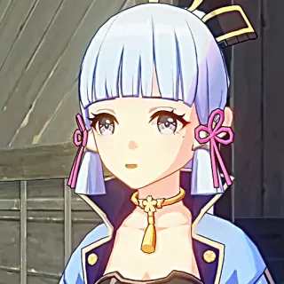 ❄️ Ayaka Genshin Impact Anime, Genshin Impact, Ayaka, Video game, Kartun telegram sticker