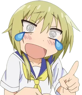 😂 Ragazza anime, Rovinato, Cartone animato, Uniforme scolastica, Lacrime, Pollice in su telegram sticker
