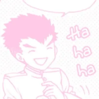🌟 Ha ha ha ridere, anime, risata, felice telegram sticker