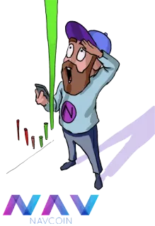 💹 NAVCOIN navcoin, crypto, finance, dessin animé telegram sticker