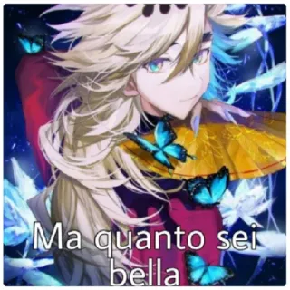 😁 Ma quanto sei bella Anime, Manga, Schmetterling, Charakter, Fanart, Schönheit telegram sticker
