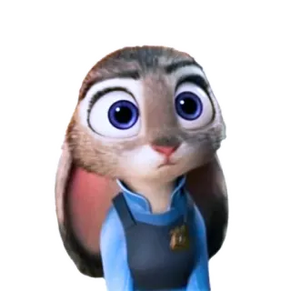 😳 Judy Hopps Zootopia Cartoon, Polizei, Hase, Figur, Zoomania, Judy Hopps telegram sticker