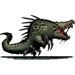 🐊 монстр, существо, животное, фэнтези, рептилия, ужасы, агрессивный, крокодил telegram sticker