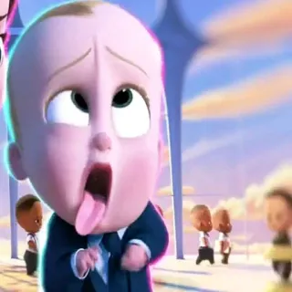 😖 Boss Baby The Boss Baby Dessin animé, Bébé, Drôle, Meme, Film telegram sticker