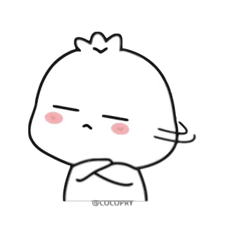 😑 Knödel, süß, Stimmung, Sticker whatsapp sticker