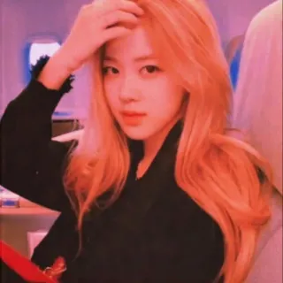 🙄 Rose kpop, rose, cantora, celebridade, mulher, retrato whatsapp sticker