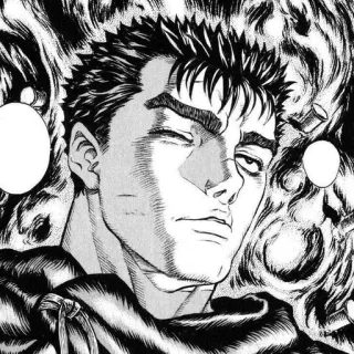 ⚔ Guts Berserk Anime, Manga, Espada, Guerrero, Berserker telegram sticker
