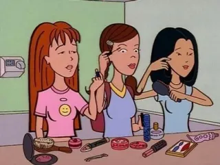 🌟 girls, makeup, cosmetics, beauty, friends telegram sticker
