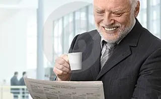 📰 man, smile, business, happy, person, portrait telegram sticker
