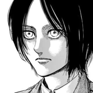😐 Eren Yeager Attack on Titan anime, manga, eren, attack on titan telegram sticker